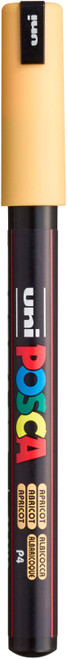 2 Pack POSCA 1MR Paint Marker X-Fine Metal Tip 0.7mm-Apricot PC-1MR-1H2PD