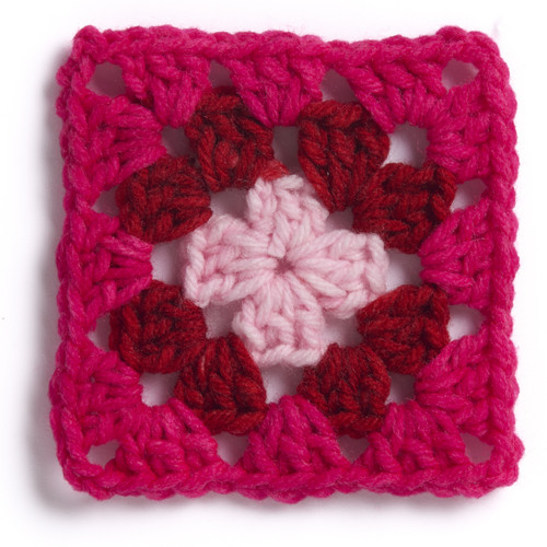 3 Pack - Red Heart All In One Granny Square Petite Yarn-Groovin - 5A002X8L-1GY7H