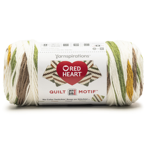 3 Pack Red Heart All In One Quilt Motif Yarn-Lineage 5A002X8M-1GY7D - 073650098437