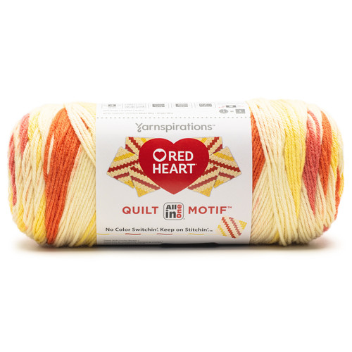 3 Pack - Red Heart All In One Quilt Motif Yarn-Vintage - 5A002X8M-1GY7X - 073650098444