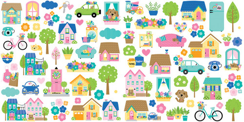 2 Pack - Bella Blvd Cardstock Ephemera-Icons, Love Grows Here - 5A0034K0-1H670