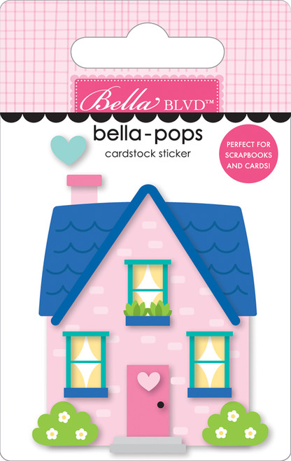 6 Pack - Bella Blvd Love Grows Here Bella-Pops 3D Stickers-Built On Love - 5A0034KL-1H68J - 810176551585