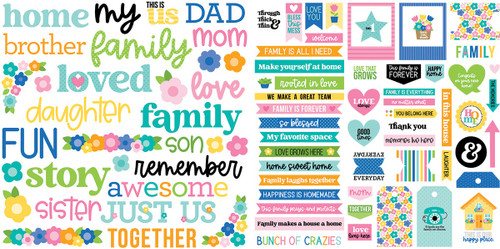 2 Pack - Bella Blvd Cardstock Ephemera-Words, Love Grows Here - 5A0034KP-1H67G