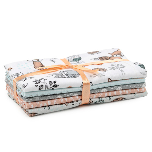 2 Pack - Fabric Editions Fabric Palette Assortment 18"X21" 5/Pkg-5 Designs - Charming Woodland - 5A003437-1H5SV - 699919424559