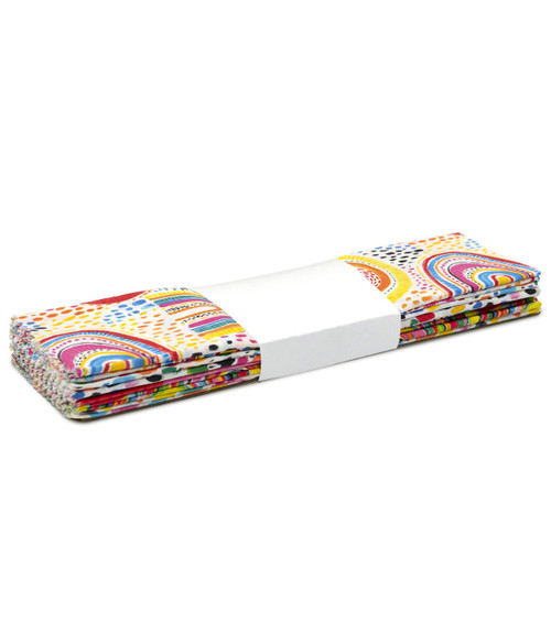 2 Pack Fabric Editions Fabric Palette Assortment 10"X10" 20/Pkg-5 Each Of 4 Designs -Rainbows 5A00343P-1H5T7 - 699919402670