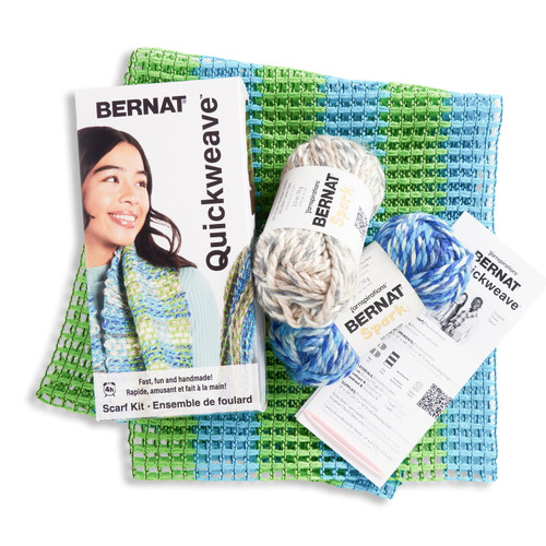 24 Pack - Bernat Scarf Weaving Kit-Aqua Twist - 5A002LQZ-1GNCF 24 Pack - Bernat Scarf Weaving Kit-Aqua Twist - 5A002LQZ-1GNCF