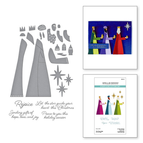 Spellbinders Clear Stamp & Die Set From Wonderland-The Three Magi 5A00352H-1H6LL