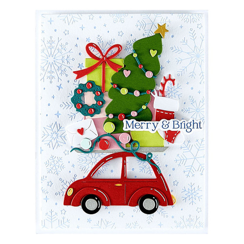 Spellbinders Etched Dies From Wonderland-Yuletide Ride - 5A00352X-1H6LT