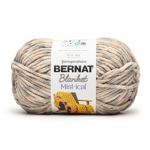 12 Pack Bernat Blanket Mist-Ical Yarn 2 Pack-Gray Cloud 5A002LRG-1GNDC