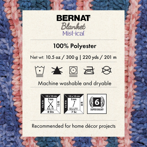 12 Pack - Bernat Blanket Mist-Ical Yarn 2 Pack-Phlox - 5A002LPM-1GNDG