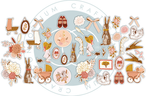 Craft Consortium Chipboard Ephemera-Nostalgia 5A00358N-1H6M8