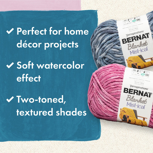 12 Pack Bernat Blanket Mist-Ical Yarn 2 Pack-Crystal Ocean 5A002LR6-1GND0