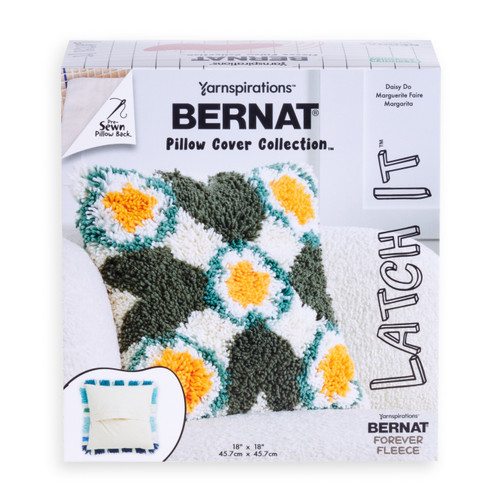 16 Pack - Bernat Latch It Pillow-Daisy Do - 5A002LQ4-1GNDR - 726465302489