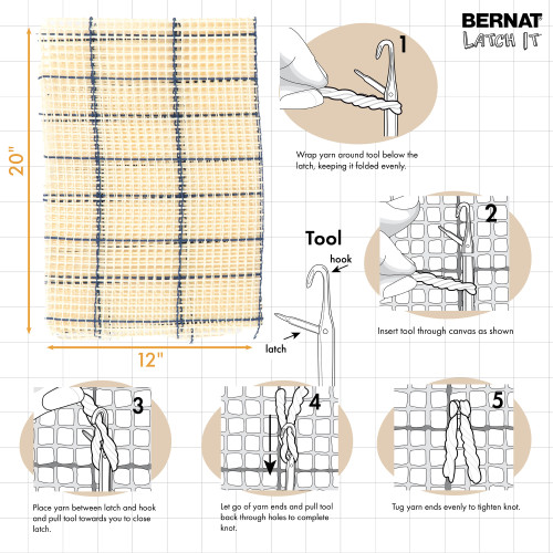 16 Pack - Bernat Latch It Boho Collection-Winding Road - 5A002LQQ-1GNDK 16 Pack - Bernat Latch It Boho Collection-Winding Road - 5A002LQQ-1GNDK