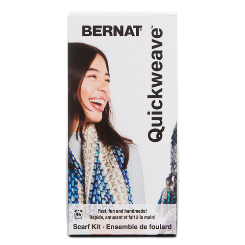 24 Pack - Bernat Scarf Weaving Kit-Blue Tartan - 5A002LR1-1GNDL