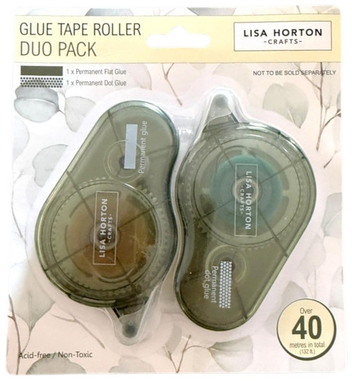 Lisa Horton Crafts Duo Tape Runners-Solid & Dotted - A5003599-H16MN - 780627349637
