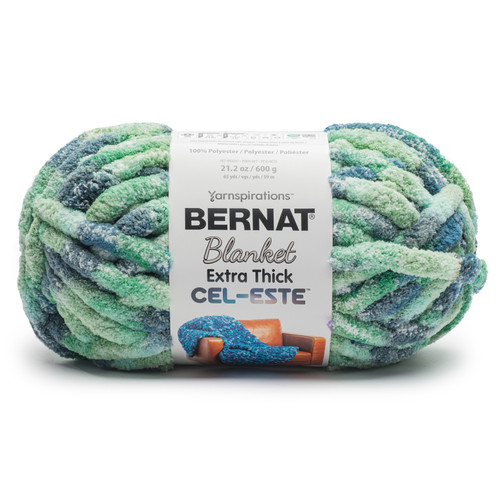 12 Pack Bernat Blanket Extra Thick Cel-Este-Celestial Teal 5A002LPW-1GNF4 - 726465301772