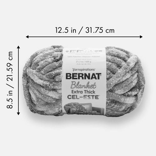 12 Pack Bernat Blanket Extra Thick Cel-Este-Nebula Blue 5A002LPG-1GNFJ