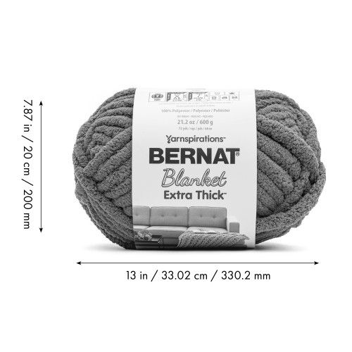 12 Pack Bernat Blanket Extra Thick 600g-Rusted 5A002LRH-1GNFY
