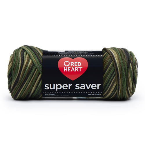 8 Pack - Red Heart Super Saver Yarn 3/Pack-Camouflage - 5A00216V-1G4C7