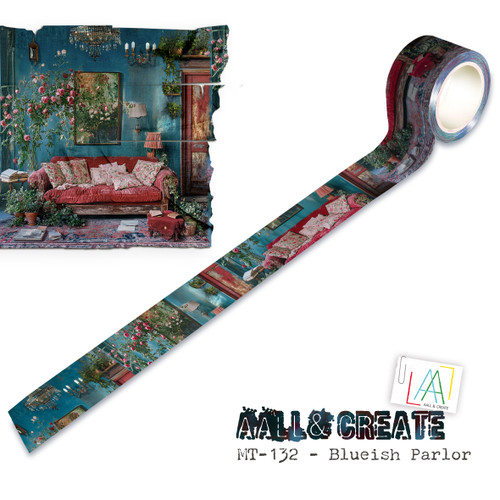 AALL And Create Layer-It-Up Washi Tape-Blueish Parlor - 5A0034ZR-1H6H7 - 5060979169288
