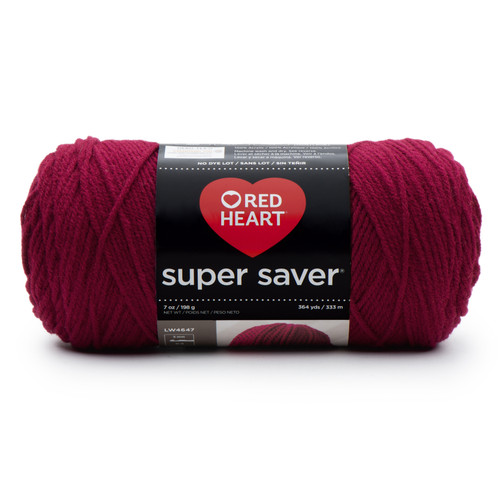 8 Pack - Red Heart Super Saver Yarn 3/Pack-Burgundy - 5A002148-1G4CQ