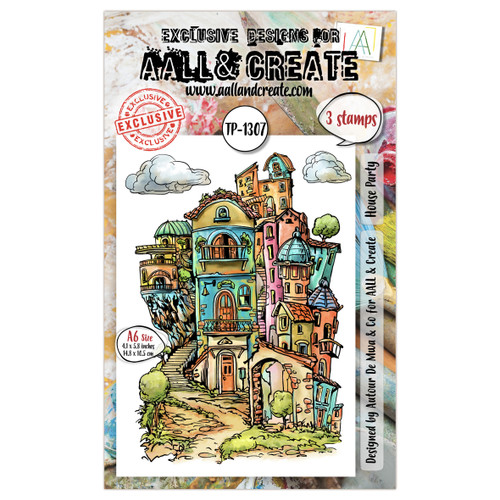 AALL And Create A6 Photopolymer Clear Stamp Set-House Party - 5A0034ZM-1H6H8 - 5061097790279