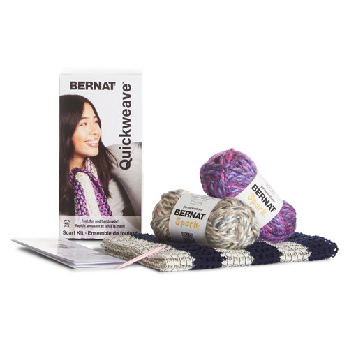 24 Pack - Bernat Scarf Weaving Kit-Purple Tartan - 5A002LR5-1GNG7 24 Pack - Bernat Scarf Weaving Kit-Purple Tartan - 5A002LR5-1GNG7