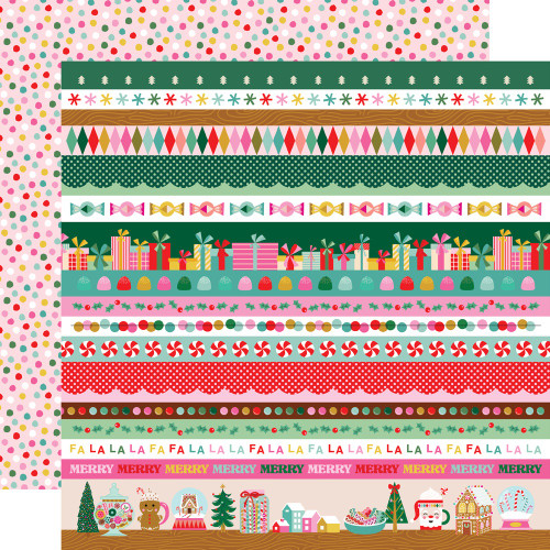 25 Pack - Hard Candy Christmas Double-Sided Cardstock 12"X12"-Mix & A-Mingle - 5A0034YC-1H6B8 - 810191520986