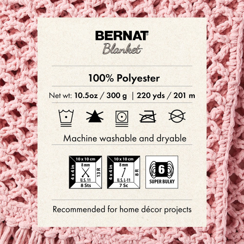 12 Pack - Bernat Blanket Big Ball Yarn 2 Pack-Pink Dust - 5A002K8Y-1GLNN 12 Pack - Bernat Blanket Big Ball Yarn 2 Pack-Pink Dust - 5A002K8Y-1GLNN