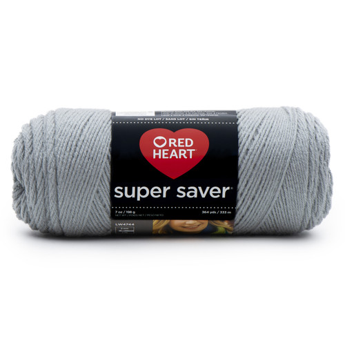 8 Pack - Red Heart Super Saver Yarn 3/Pack-Dusty Gray - 5A00214F-1G4CX