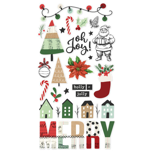 Simple Stories Chipboard Stickers 6"X12"-All Wrapped Up - 5A0034T7-1H6D4