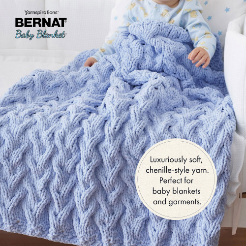 24 Pack - Bernat Baby Blanket Big Ball Yarn 1 Pack-Posy Purple - 5A002K77-1GLQZ