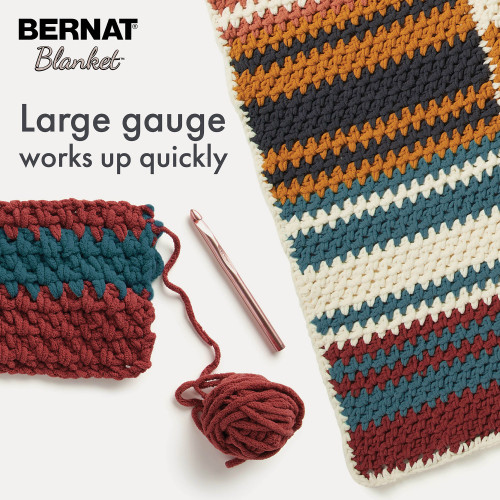 12 Pack - Bernat Blanket Big Ball Yarn 2 Pack-Country Blue - 5A002K75-1GLPC