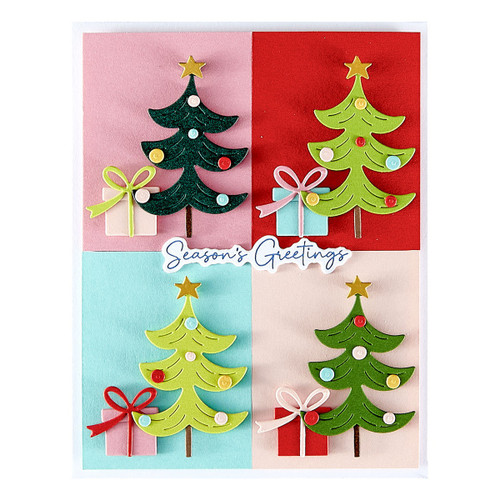 Spellbinders Plate & Die Set From Wonderland-Merry Messages 5A00351P-1H6L2