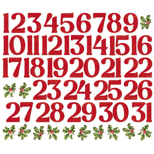 Simple Vintage Believe Bits & Pieces Die-Cuts-Number - 5A0034V8-1H6F2