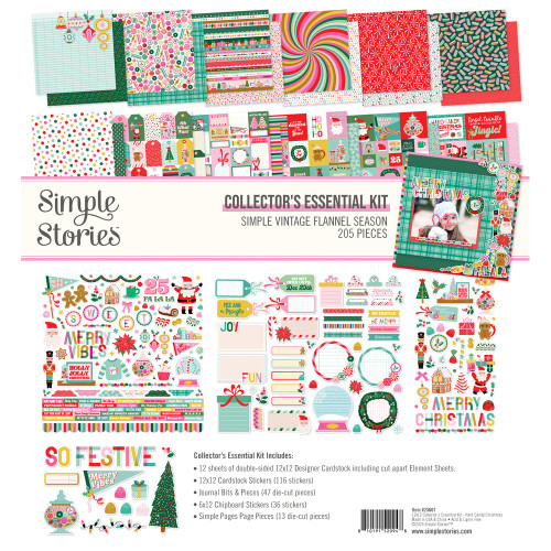 Simple Stories Collector's Essential Kit 12"X12"-Hard Candy Christmas 5A0034YH-1H6F3 - 810191520948