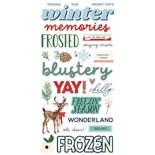 Simple Stories Foam Stickers-Simple Vintage Flannel Season - 5A0034VT-1H6DG