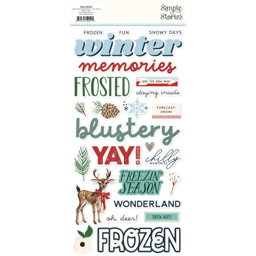 Simple Stories Foam Stickers-Simple Vintage Flannel Season - 5A0034VT-1H6DG