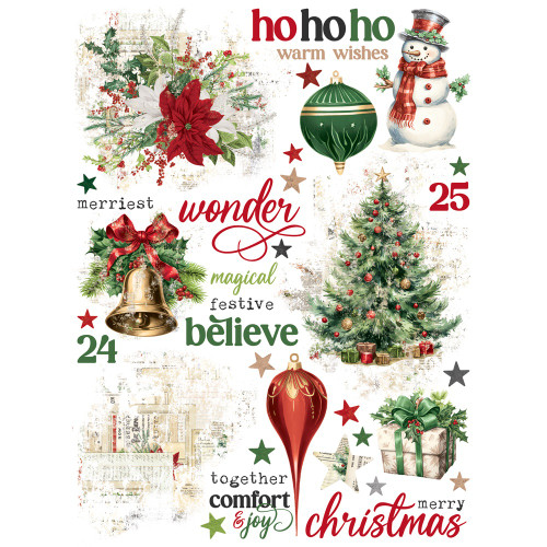 Simple Stories Rub-On 6"X8"-Simple Vintage Believe - 5A0034WD-1H6DH