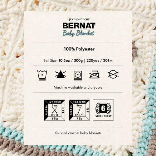 12 Pack - Bernat Baby Blanket Big Ball Yarn 2 Pack-Grays - 5A002K8X-1GLMX