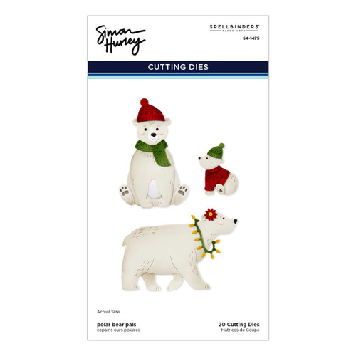 Spellbinders Etched Dies By Simon Hurley-Polar Bear Pals, North Pole Friends 5A003525-1H6K7 - 810176106822