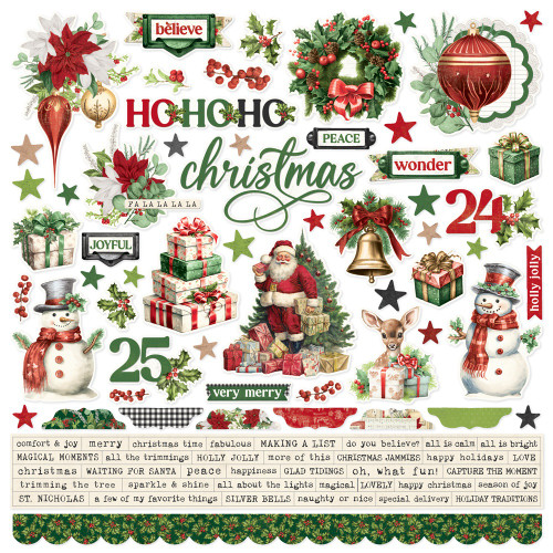 Simple Stories Cardstock Stickers 12"X12"-Simple Vintage Believe - 5A0034WX-1H6GF - 810191520559