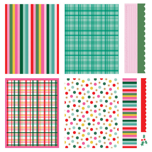 Simple Stories Simple Cards Card Kit-Hard Candy Christmas - 5A0034W1-1H6FT