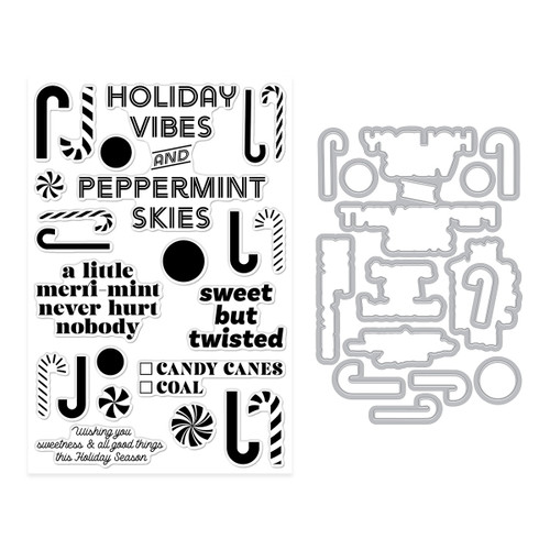 Hero Arts Stamp & Cut-A Little Merri-Mint - 5A00352D-1H6KB Hero Arts Stamp & Cut-A Little Merri-Mint - 5A00352D-1H6KB