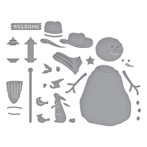 Spellbinders Etched Dies By Annie Williams-Country Snowman - 5A003530-1H6KH Spellbinders Etched Dies By Annie Williams-Country Snowman - 5A003530-1H6KH