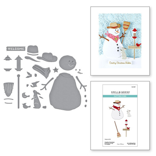Spellbinders Etched Dies By Annie Williams-Country Snowman - 5A003530-1H6KH