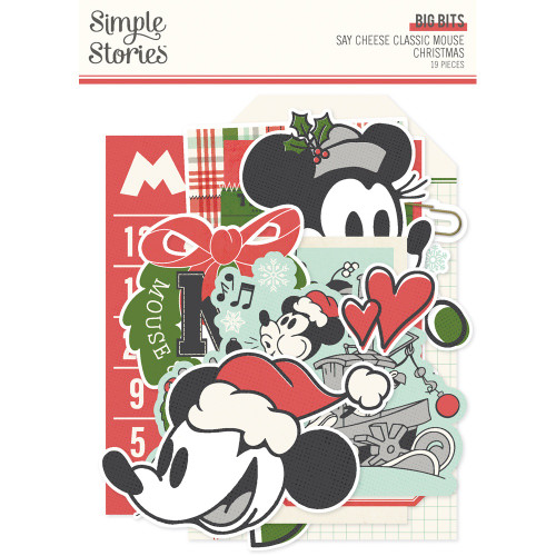 Say Cheese Classic Mouse Christmas Bits & Pieces Die-Cuts-Big - 5A0034YD-1H6FP - 860013587918