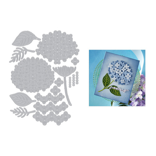 Hero Arts Die Set-Layered Hydrangea - 5A00351X-1H6KJ Hero Arts Die Set-Layered Hydrangea - 5A00351X-1H6KJ