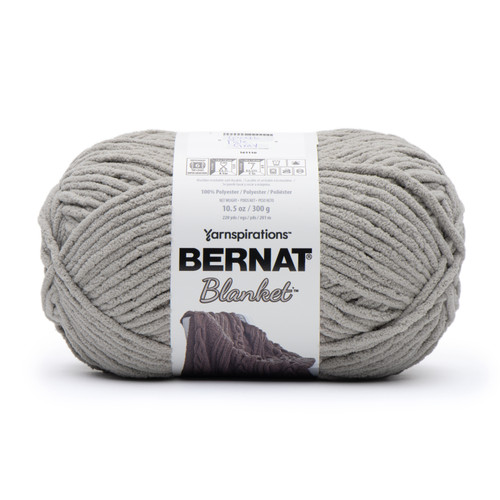 12 Pack - Bernat Blanket Big Ball Yarn 2/Pack-Pale Gray - 5A002157-1G4BN 12 Pack - Bernat Blanket Big Ball Yarn 2/Pack-Pale Gray - 5A002157-1G4BN